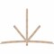 Ekena Millwork Alberta Smooth Timber Gable Bracket, Douglas Fir, 96"W x 64"H x 3 1/2"D x 3 1/2"F, 16/12 Pitch GBW096X64X0404ALB00SDF - alternate 1